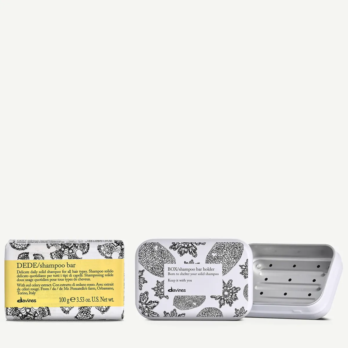 Davines DEDE Shampoo Bar and Case Fashion